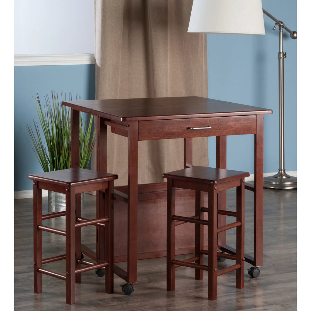 3-Pc Space Saver Set Walnut Finish C23835