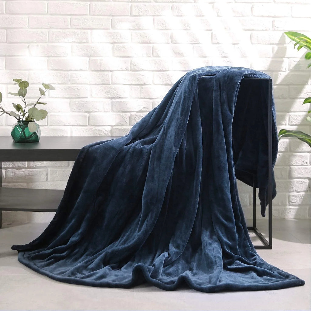 Electric Heated Blanket Twin Size Blue A5081