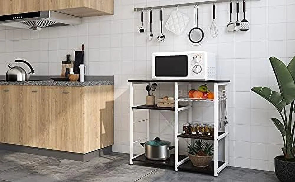 3-Tier Kitchen Baker's Rack Microwave Stand Black P261