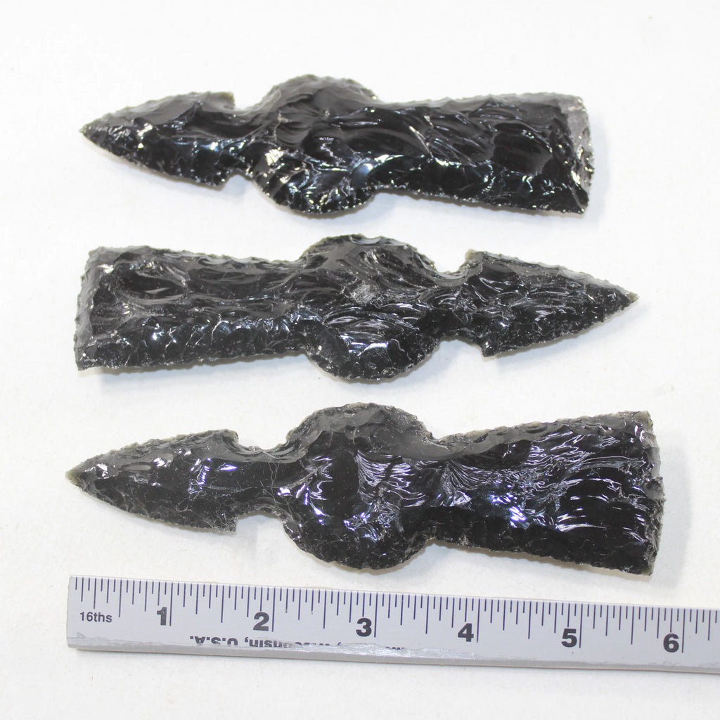 Obsidian Ornamental Tomahawk Heads Q34617