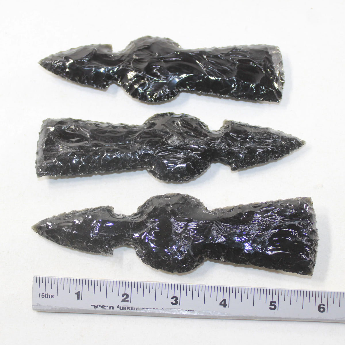Obsidian Ornamental Tomahawk Heads Q34617