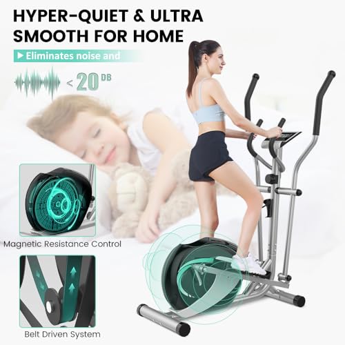 Elliptical Exercise Machine with 8-Level Resistance H87887