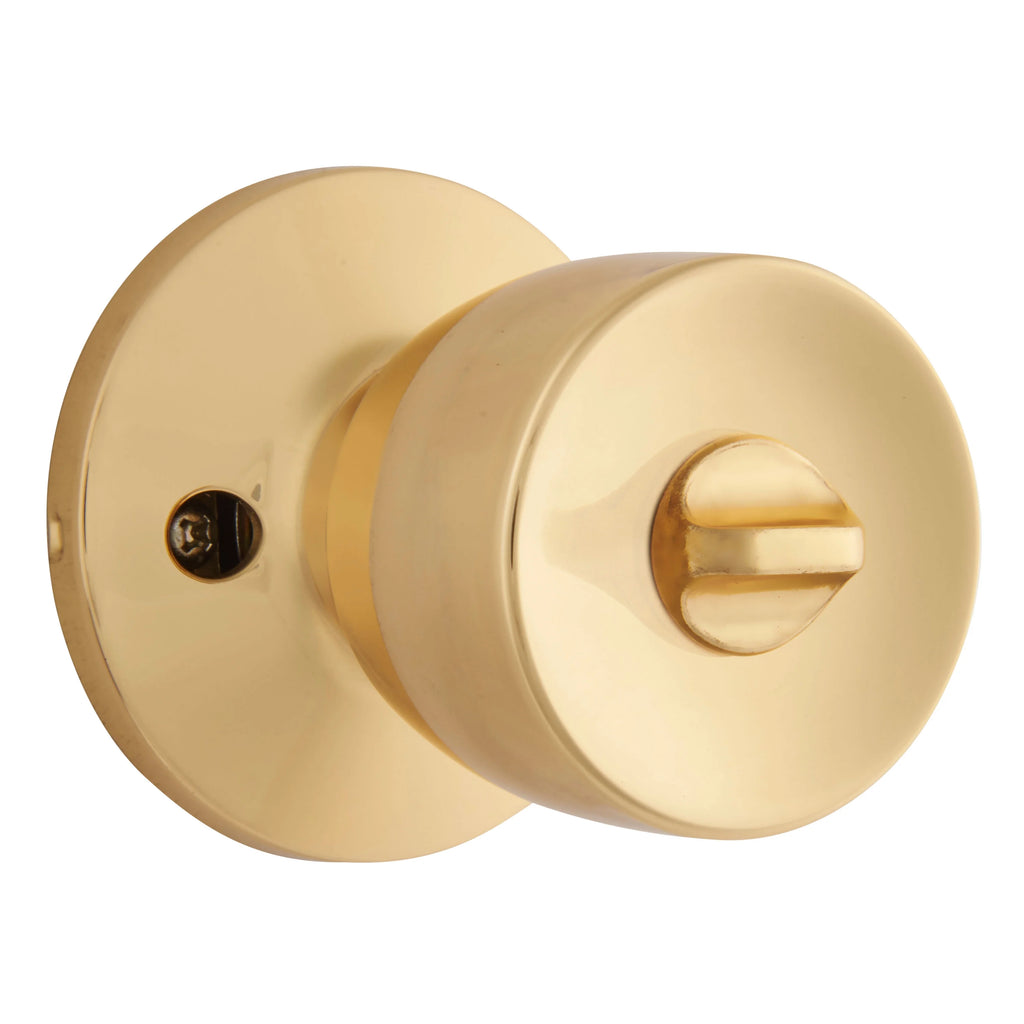 Keyed Entry Doorknob Polished Brass Twin Pack A436020