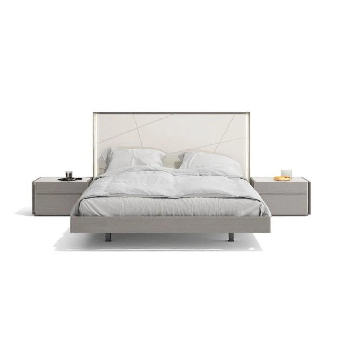 King Size Bed in Grey G95444