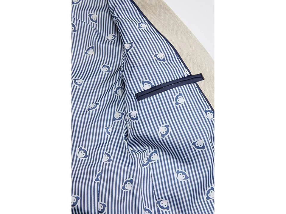 Khaki Herringbone Suit O26673