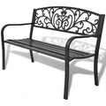 Cast Iron Black Garden Bench T524