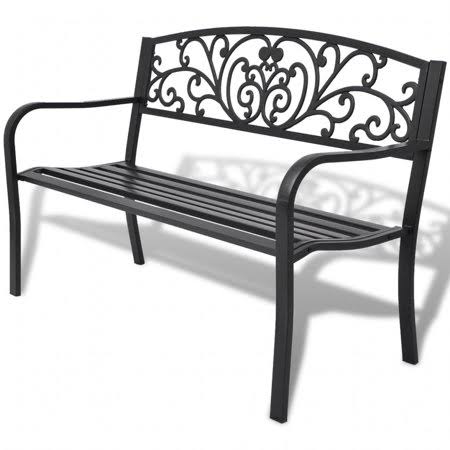 Cast Iron Black Garden Bench T524
