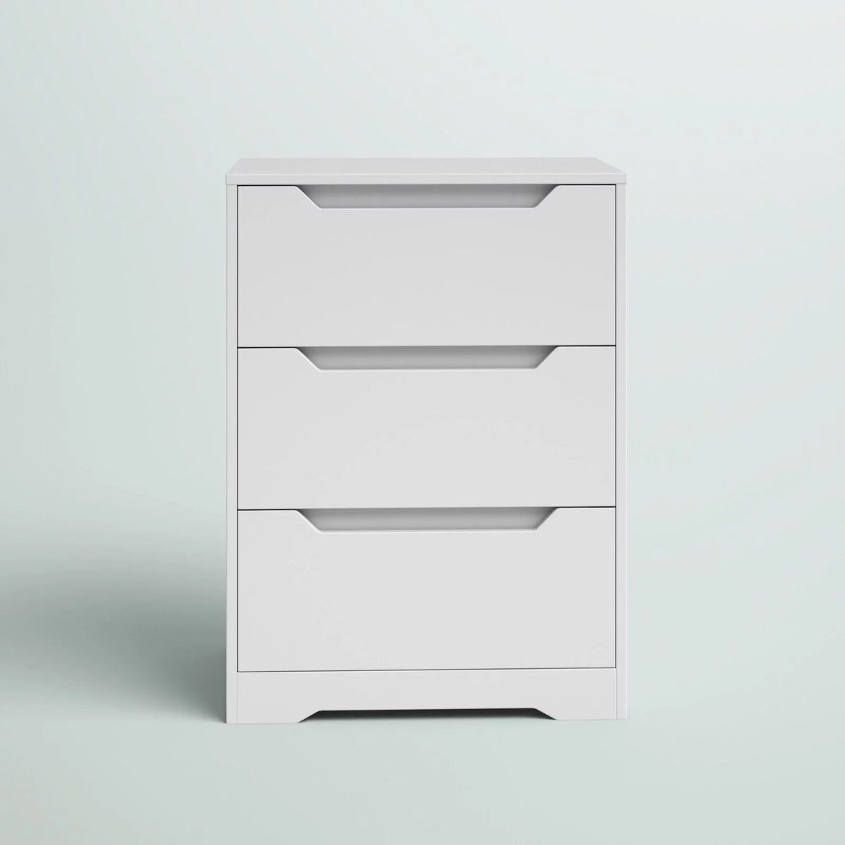White 3 Drawer Dresser X9487