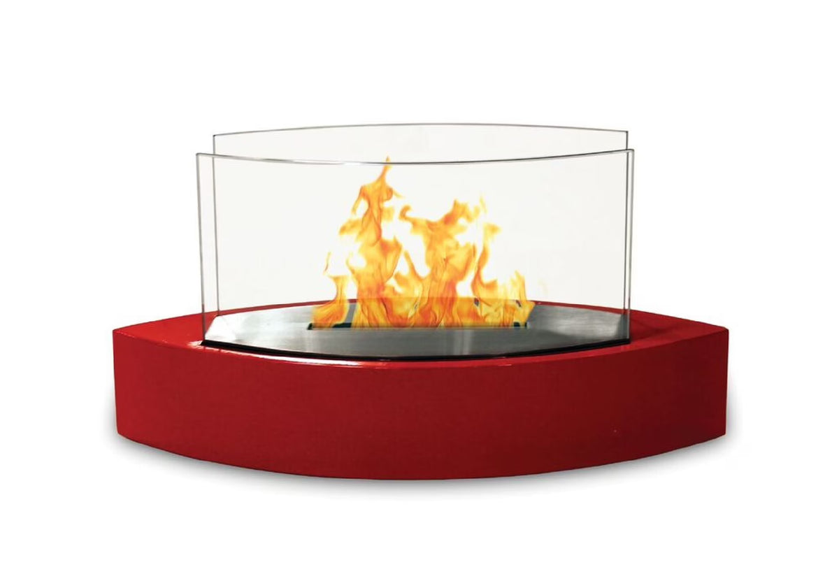 Red Tabletop Fireplace E8580