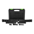 3/8 in., 1/2 in. Drive SAE and Metric Impact Socket Set, 37 Piece N888482