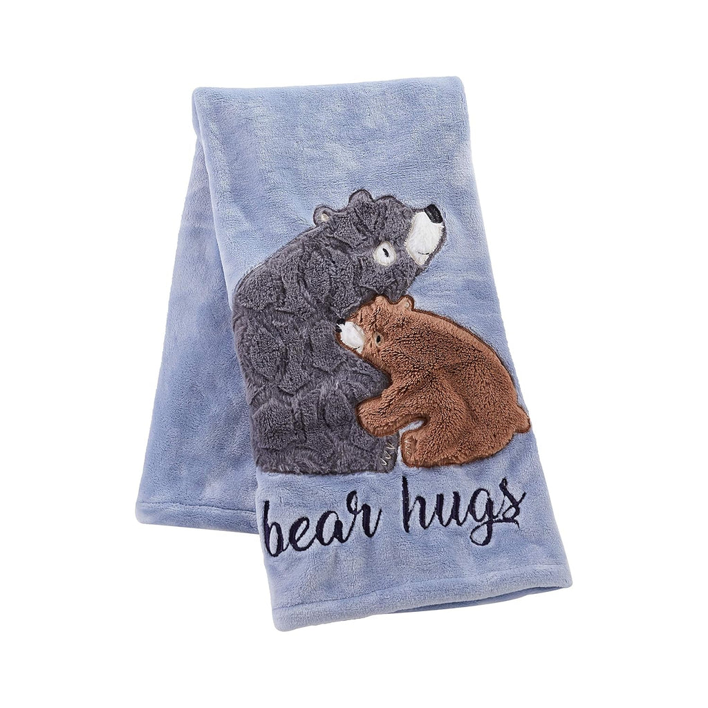 Plush Bears and Owls Grey Blue Navy White Crib Mobile E764729