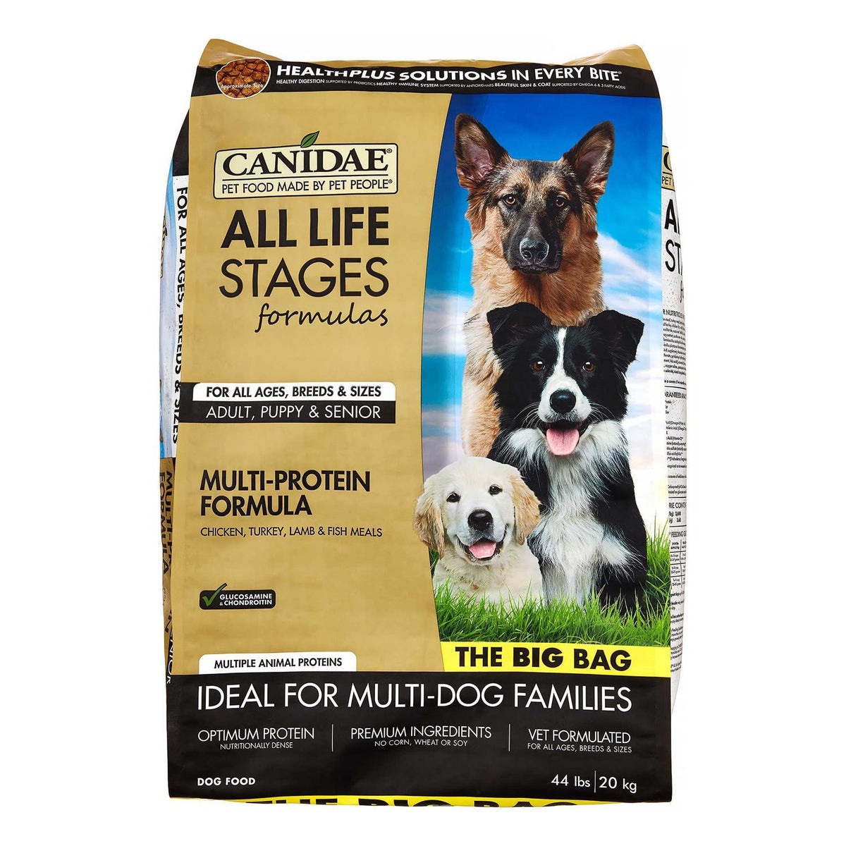 Chicken, Turkey & Lamb Formula Dry Dog Food, 40-lb bag U745124