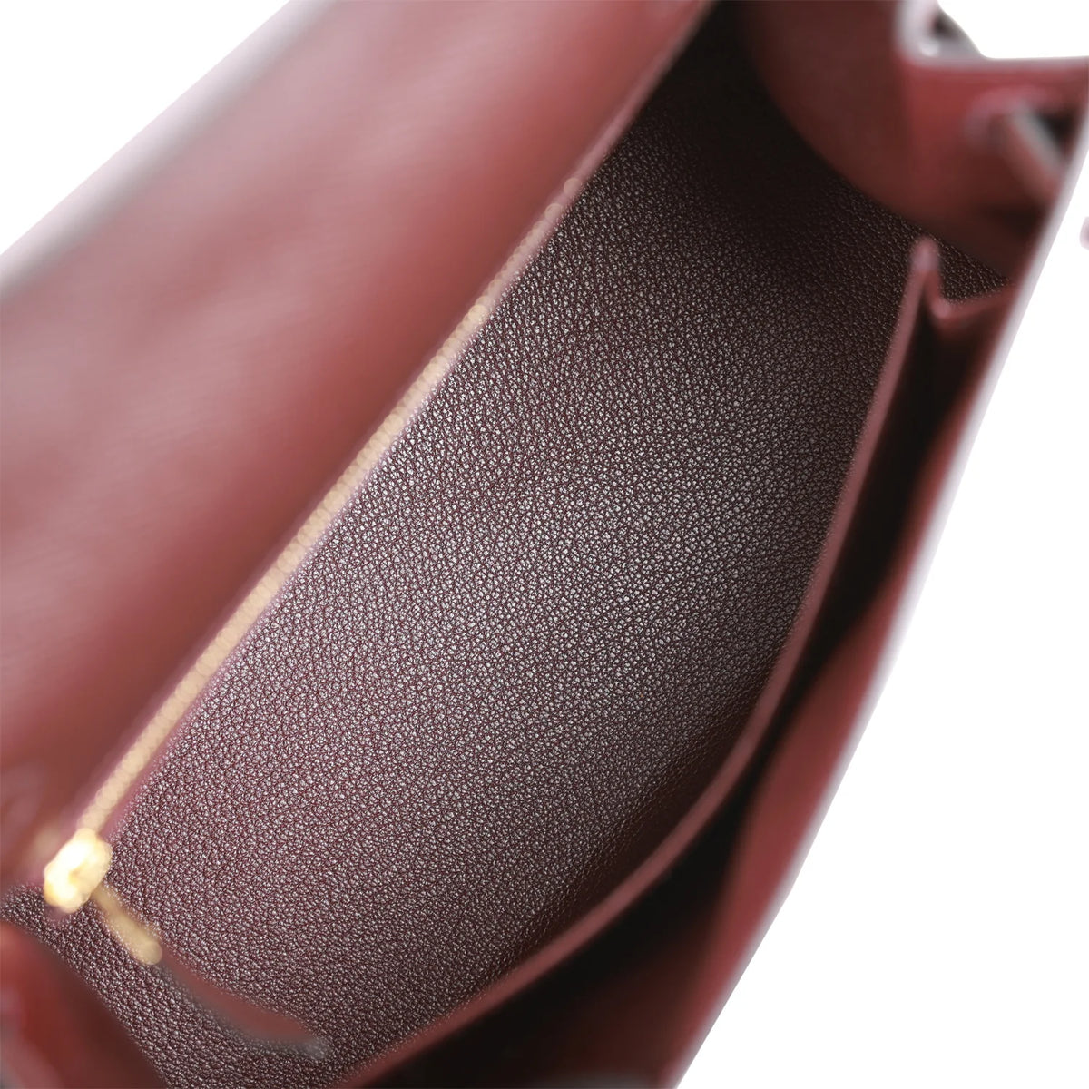Kelly 25 Rouge Sellier Epsom Gold Hardware Handbag G49596