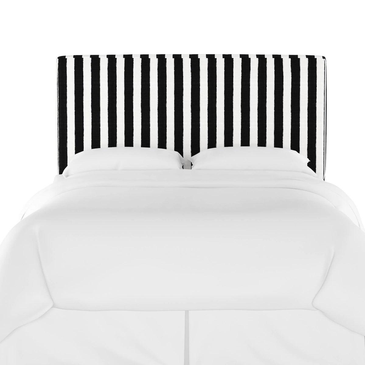 Box Seam Headboard Striped Black/White I427198