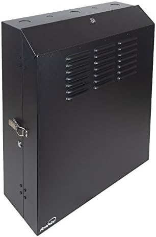 Black 5U Vertical Wall Mount Enclosure Cabinet I9767