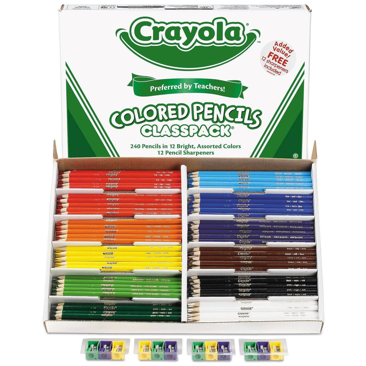 Colored Pencil Classpack 12 Colors 240 Count A8212