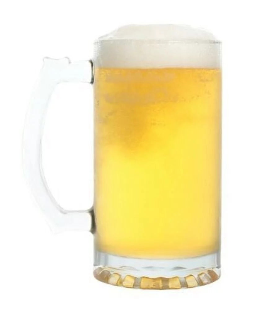 Glass Sports Mugs with Handles 16 oz B41127