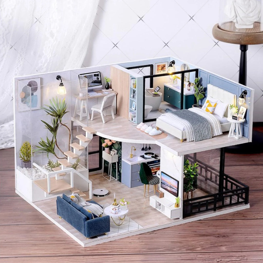 Dollhouse Building Toys with Furniture Accessories B7209