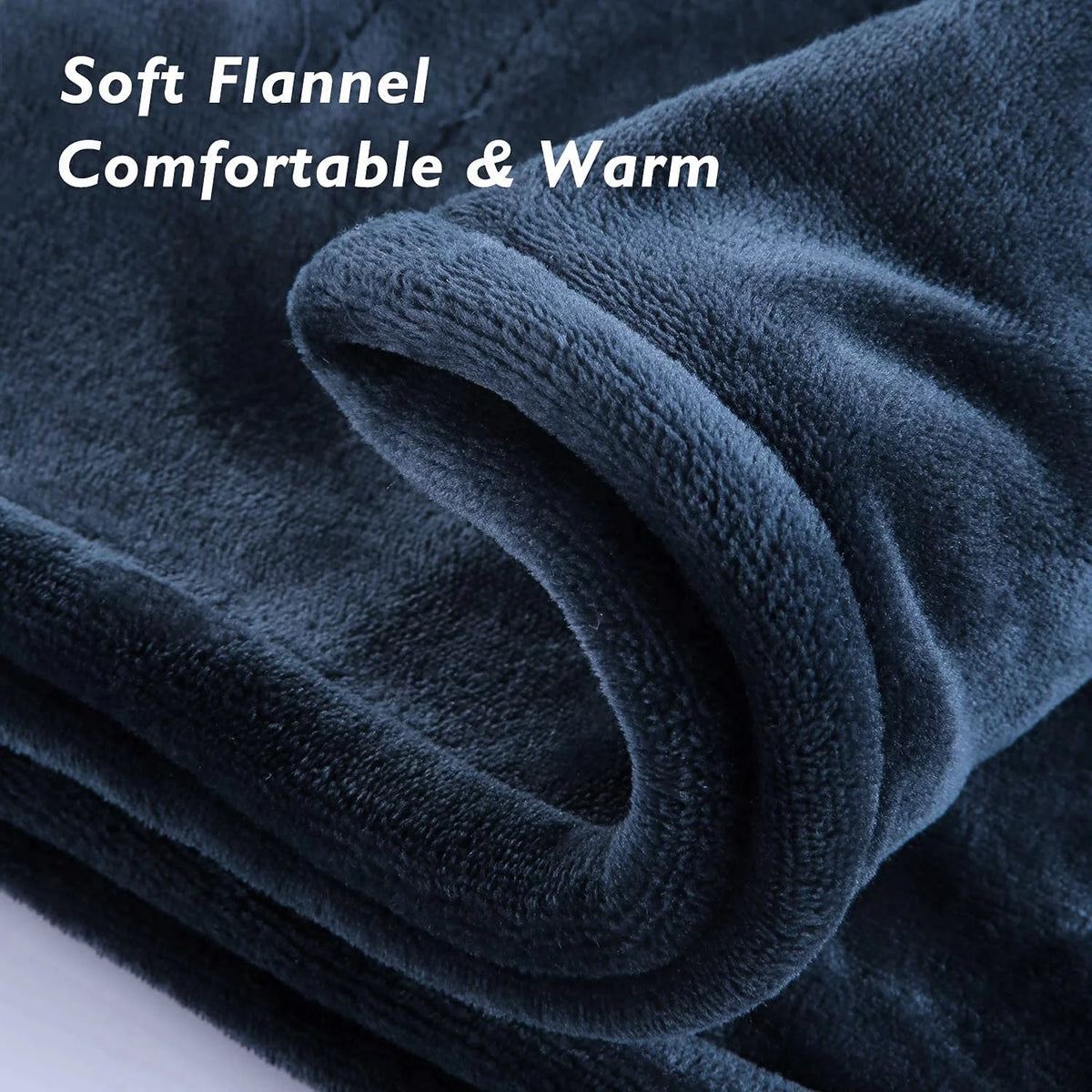 Electric Heated Blanket Twin Size Blue A5081