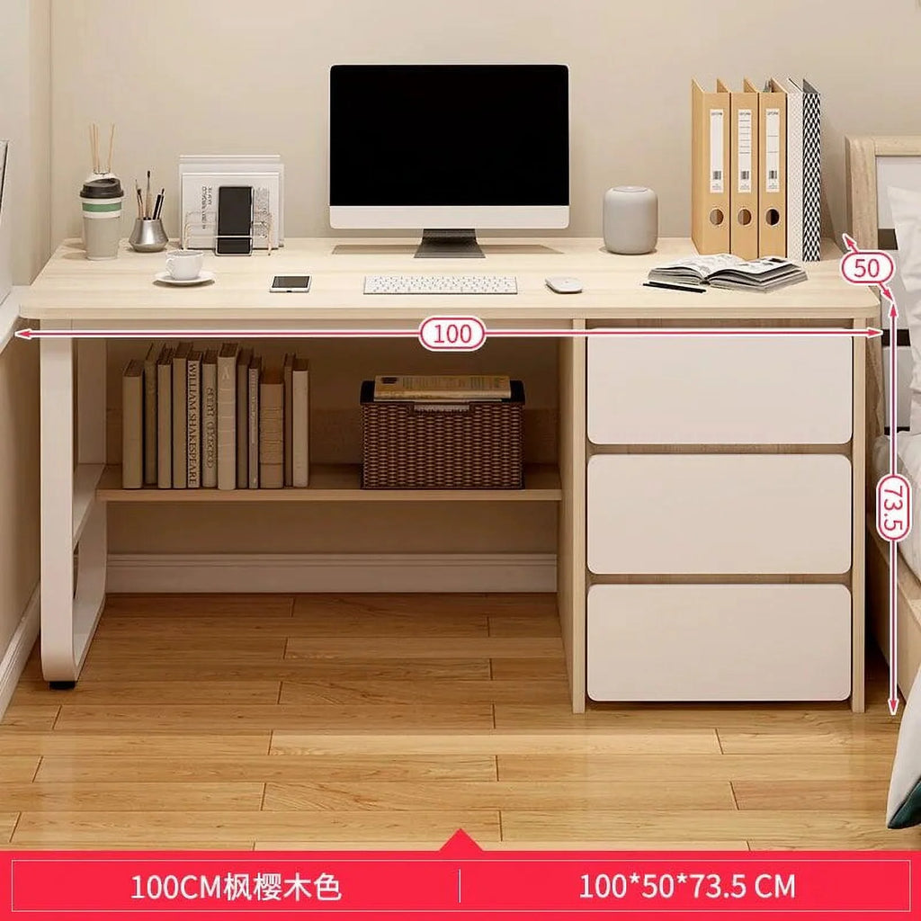 Office Desk Computer Desk Bookshelf R206