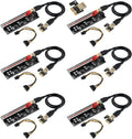 PCI-E 1X to 16X Riser Card with 24in USB 3.0 Extension Cable & 6PIN SATA Power Cable, Black, Pack of 2 L944121