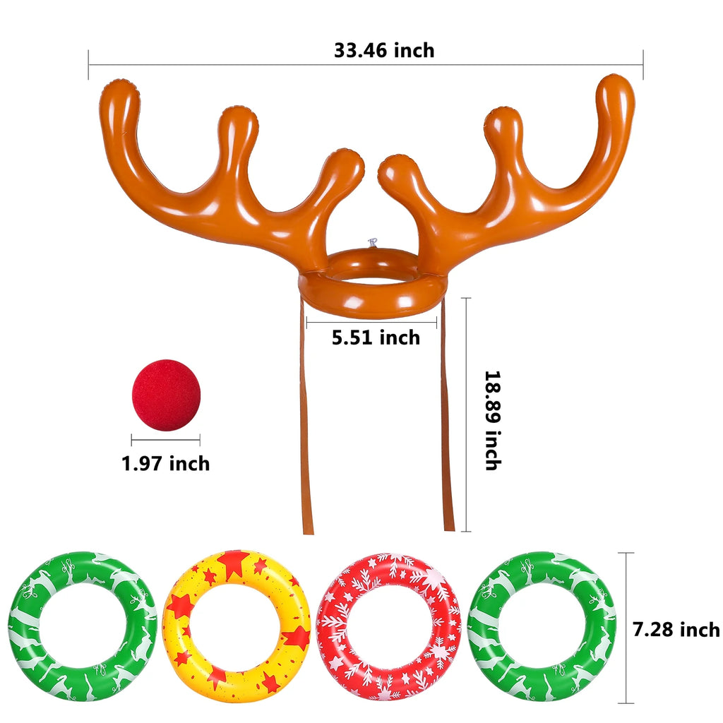 Inflatable Reindeer Antler Ring Toss Game C600215