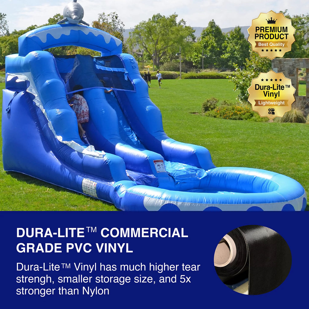Dolphin Commercial Grade Water Slide with Pool I804