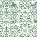 Green Beach Tile Wallpaper V7883