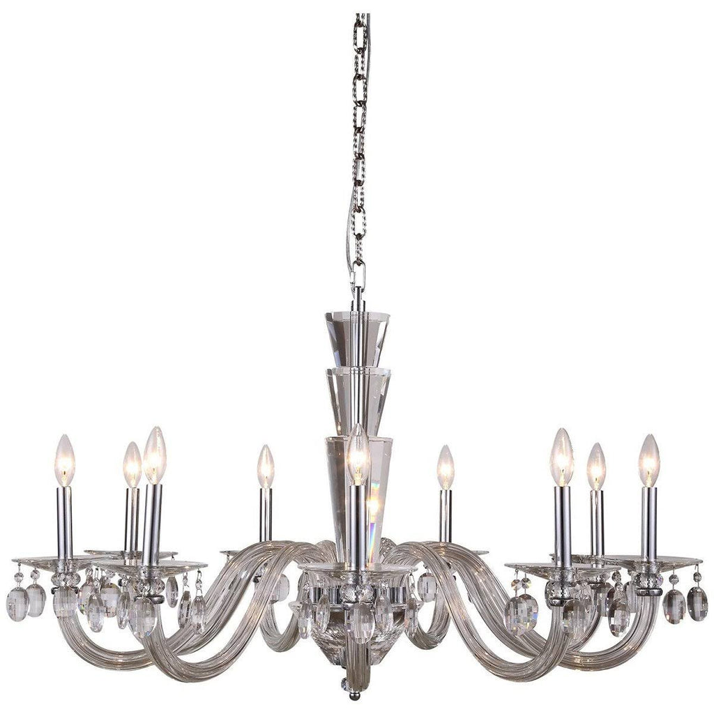 Satin Nickel 6 Light Chandelier S663