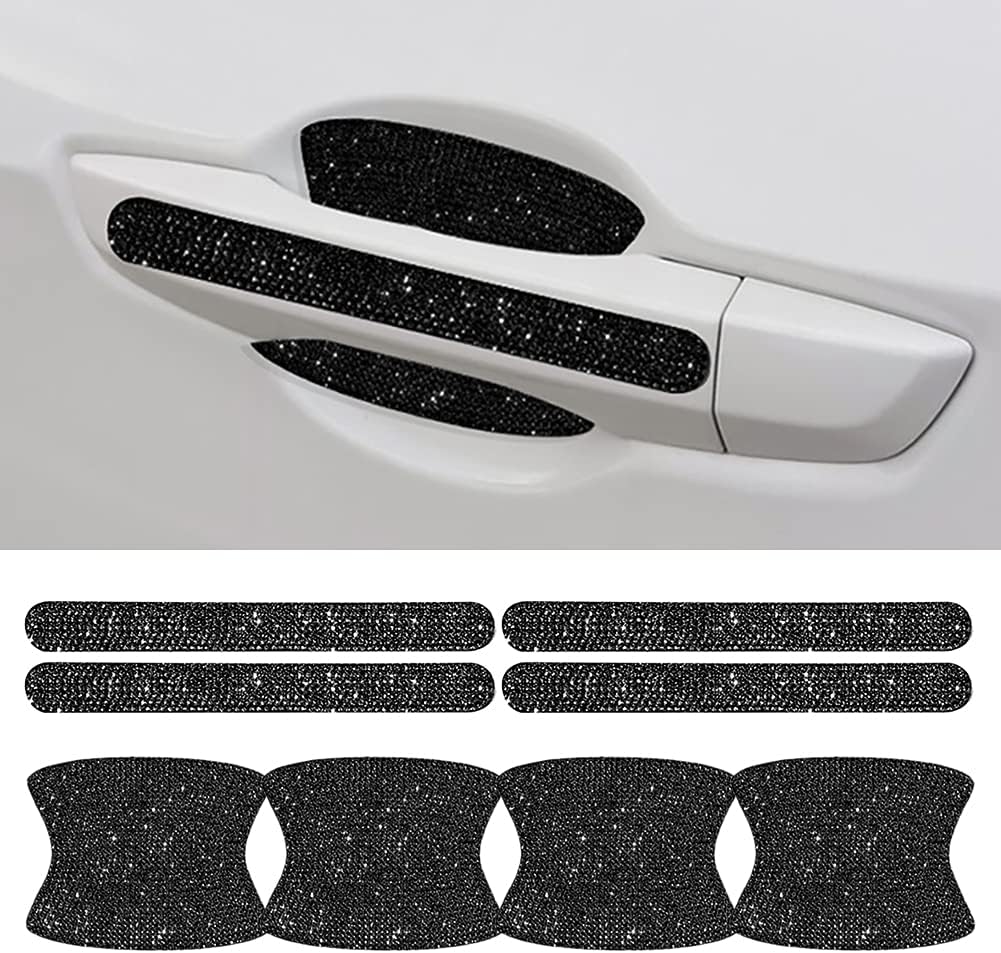 Red Bling Car Door Handle Protector Stickers H40435
