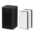 Black Table Top Air Purifier with HEPA Replacement Filters (1 Pair) L959