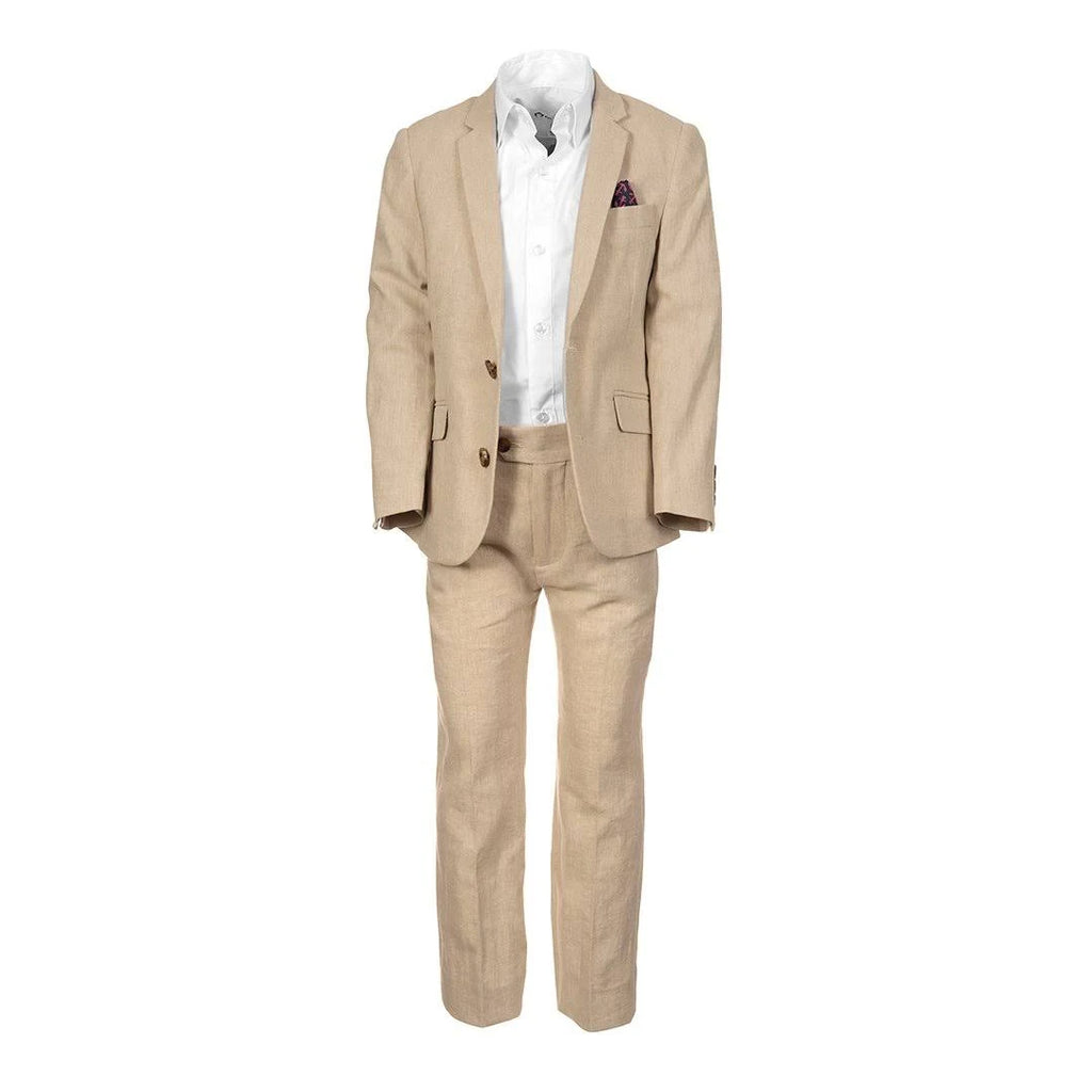 Khaki Herringbone Suit O26673