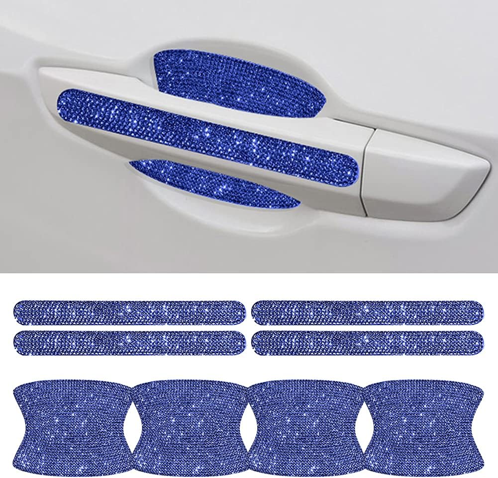 Red Bling Car Door Handle Protector Stickers H40435