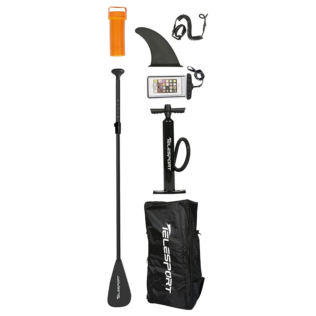 Black Inflatable Paddleboard with Accessories J612