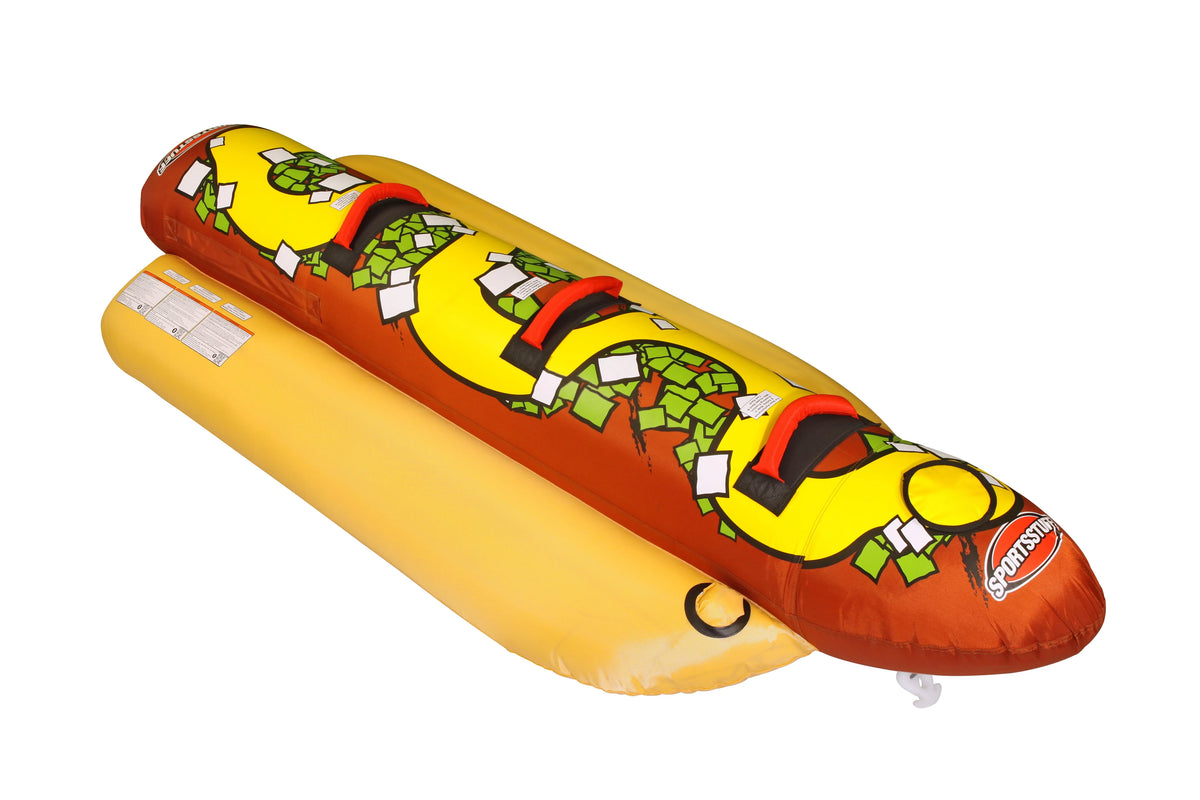 Hot Dog 3 Person Inflatable Towable Tube N2888