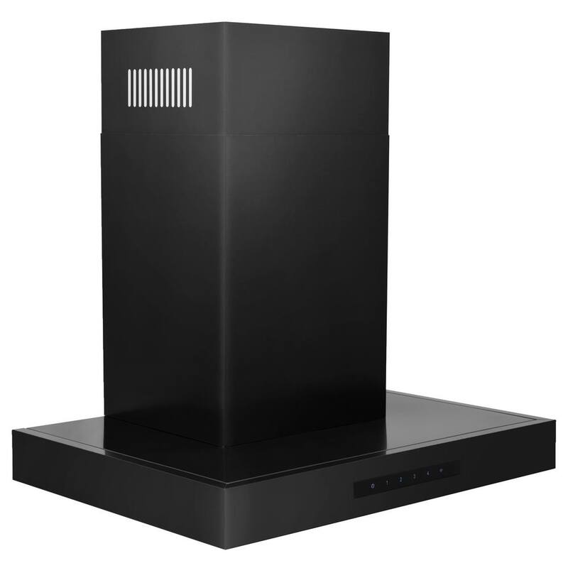 Black Stainless Steel Wall Mount Range Hood T17675