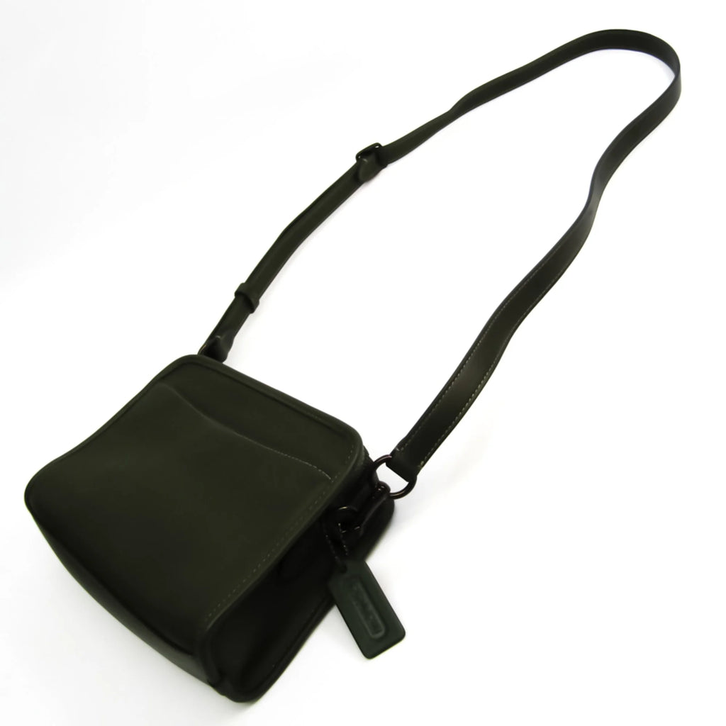 Leather Shoulder Bag Khaki L120167