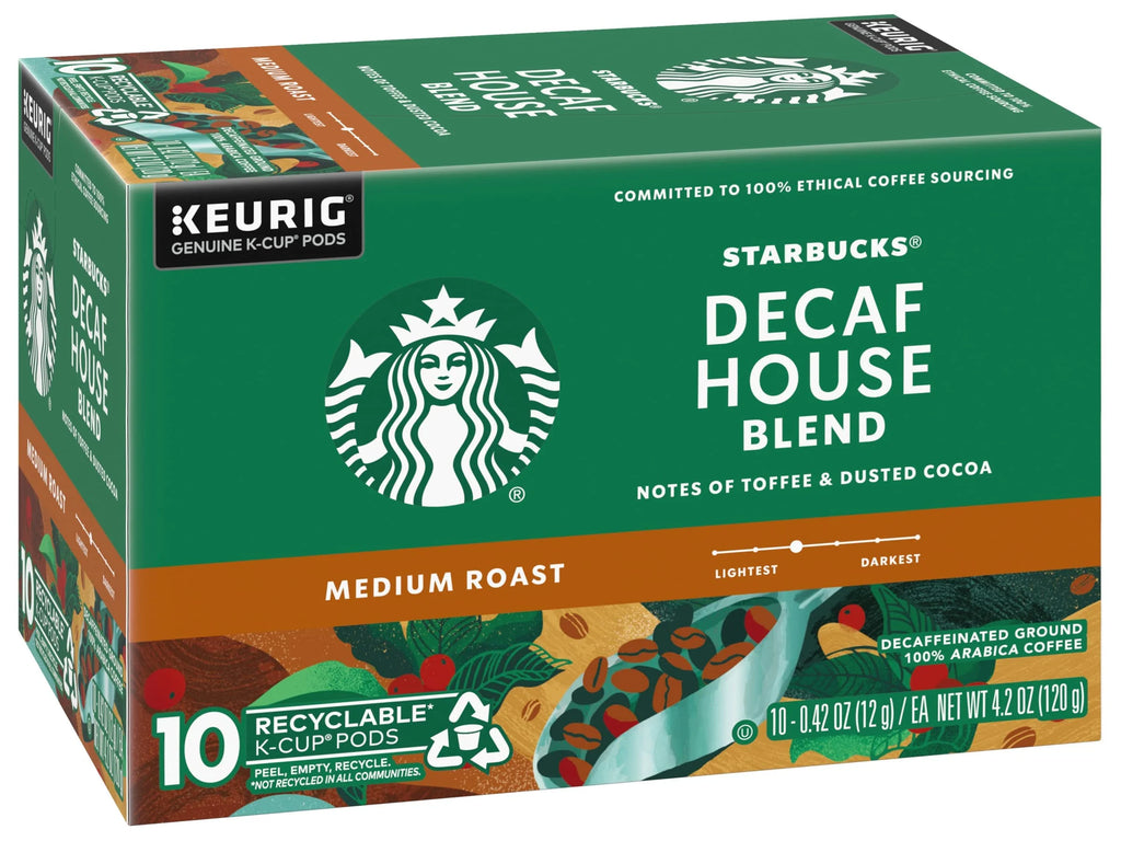 Decaf House Blend Coffee K-Cup Pods, Medium Roast, 10 Ct, Pack Of 3 Boxes E87377