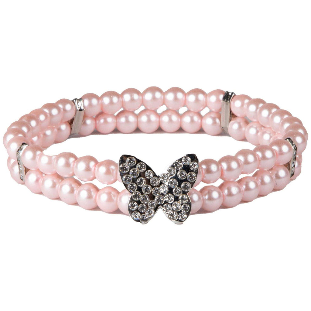 Pink Sparkling Butterfly Neck Piece G338024