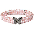 Pink Sparkling Butterfly Neck Piece G338024