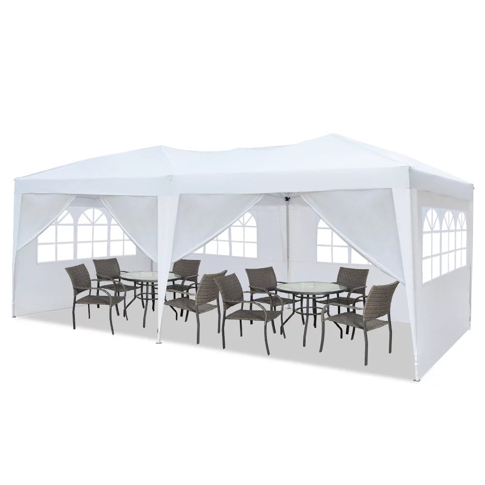 10' x 20' Pop Up Canopy Tent with 4 Side Walls S5359