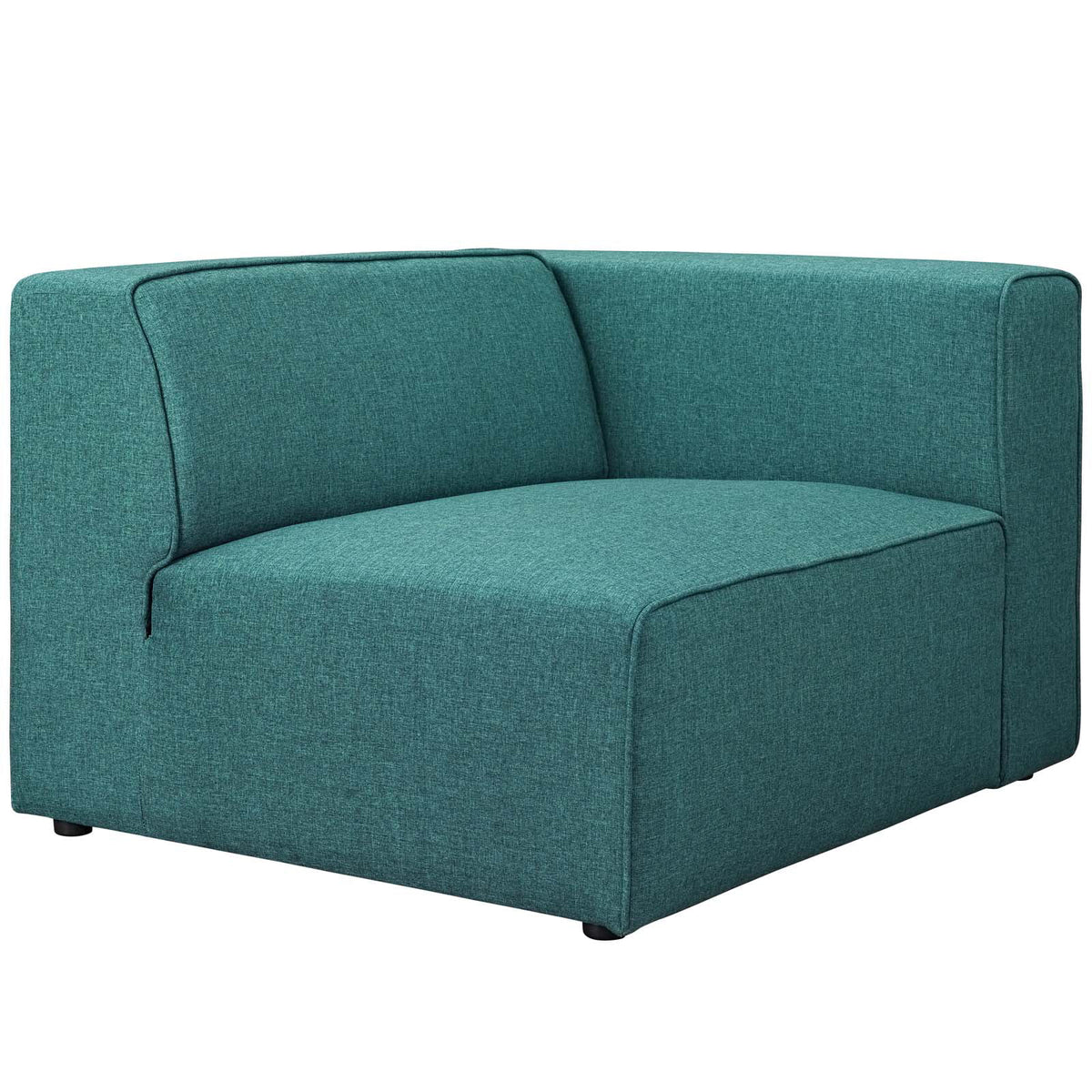 Teal Upholstered Fabric 7 Piece Sectional Sofa Set M437