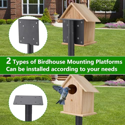 68in Adjustable Heavy-Duty Bird Feeder Pole with 5 Prong Base B93962