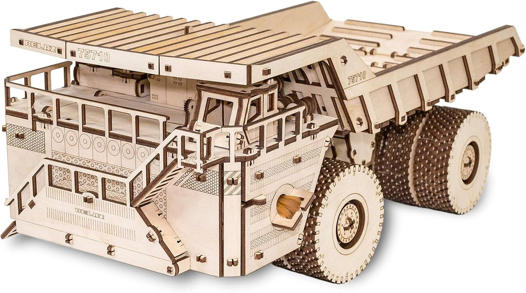 3D Puzzle Mechanical BELAZ 75710 Rubber Band Engine DIY Craft Set Pack of 2 U23261
