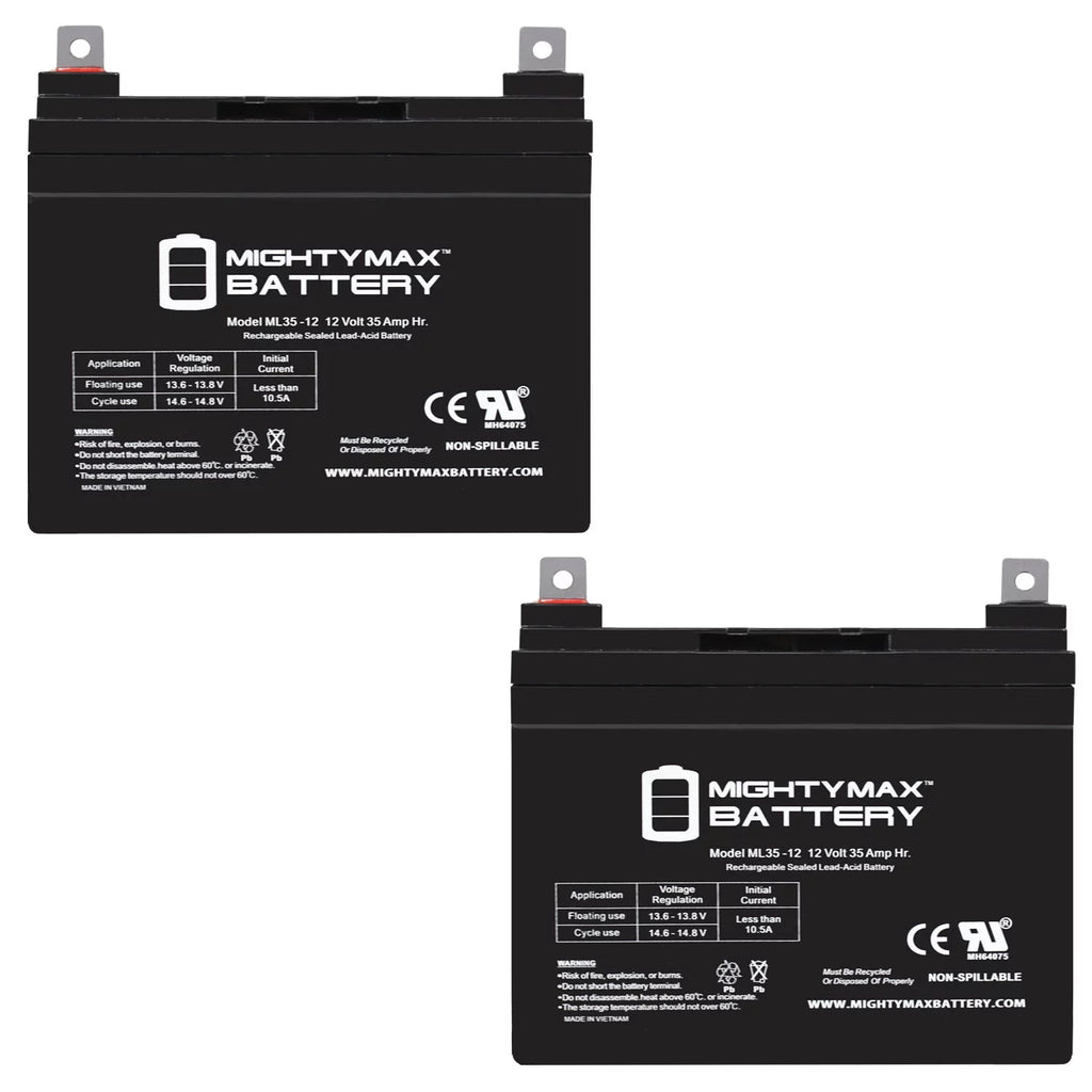 12V 35AH SLA Battery 2 Pack H2196