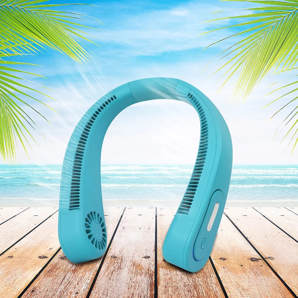Portable Neck Fan Teal J512161