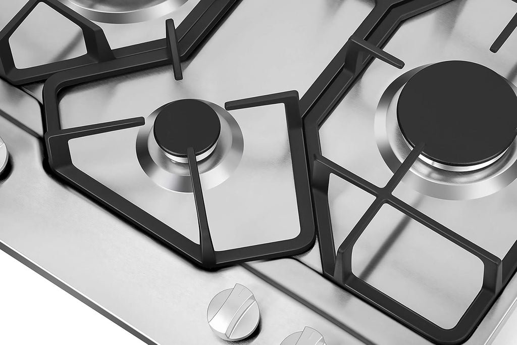 24 Inch Stainless Steel Gas Cooktop with 4 Burners J70379