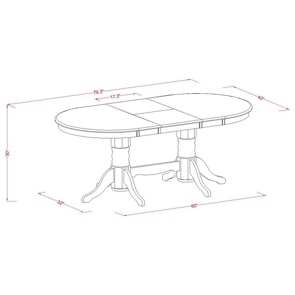 7 Piece Wood Dining Set T627636