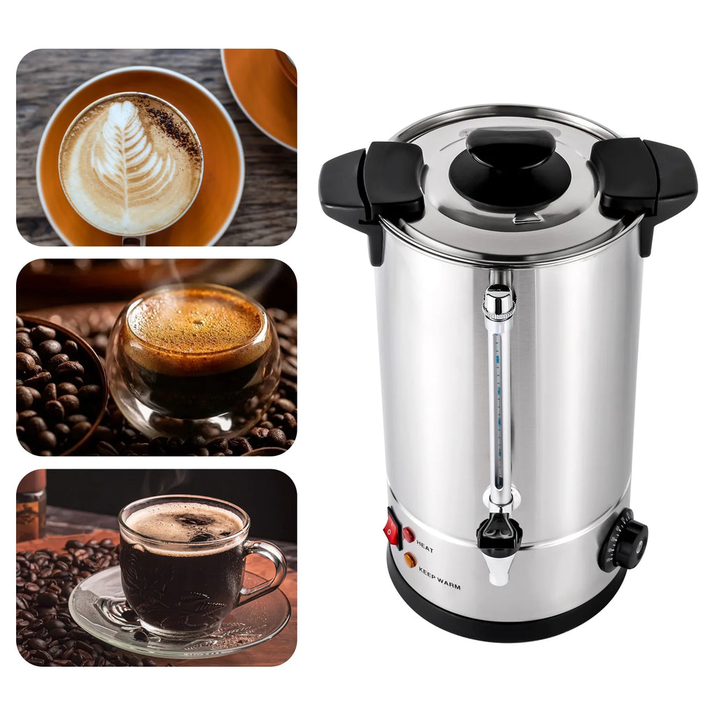 10L Stainless Steel Hot Water Boiler Urn 1000W C11978