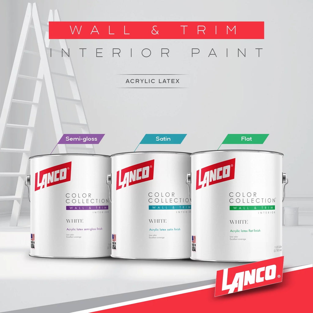 White Semi-Gloss Interior Wall & Trim Paint E9433